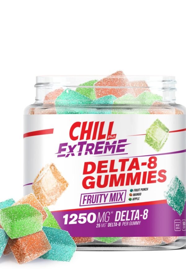 CBD & D8 Blend - Fruity Mix Gummies - Chill Extreme - 1250X