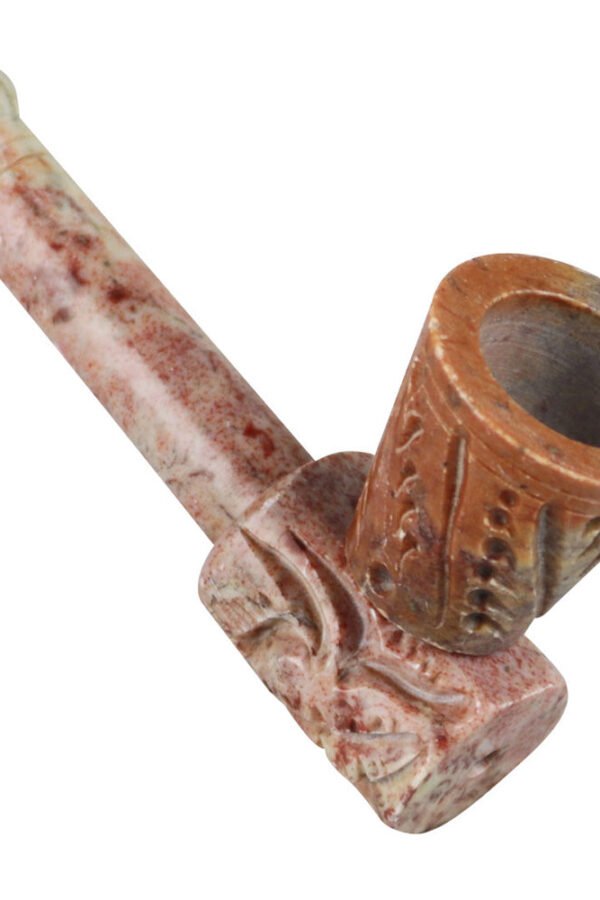 Carved Stone Hand Pipe