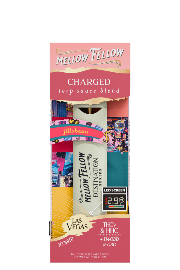 Charged Blend - Destination: Las Vegas - Terp Sauce 2ml Disposable Vape - Jillybean (Hybrid)