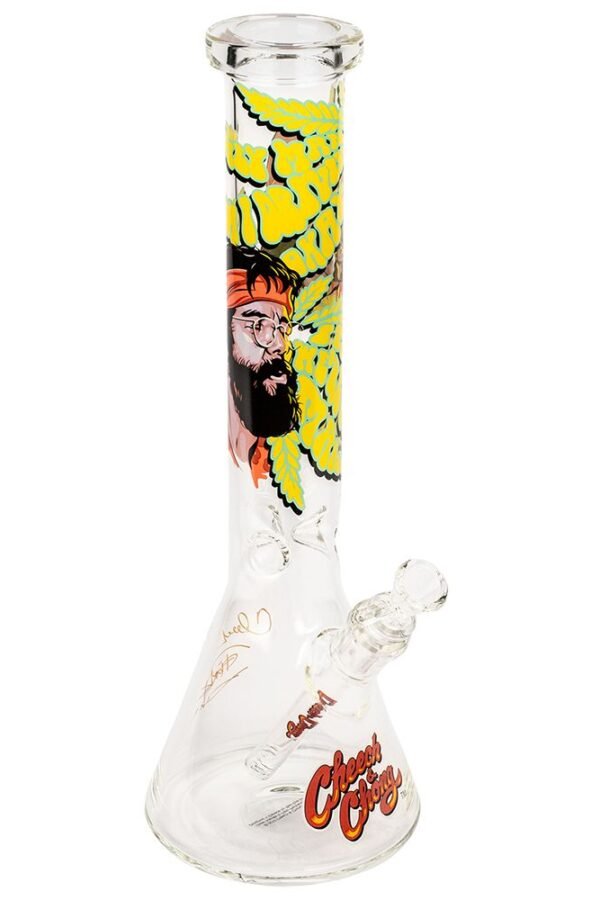 Cheech & Chong Glass Parked Beaker Bong - 15"" / 14mm F