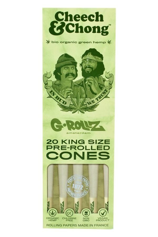 Cheech & Chong x G-ROLLZ Organic Hemp Cones / 20pc / King Size