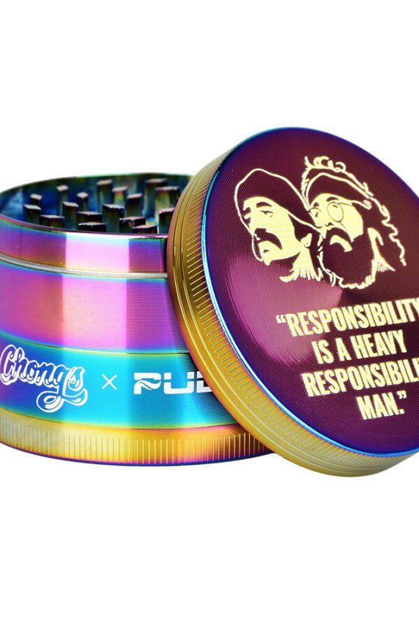 Cheech & Chong's x Pulsar Rainbow Metal Grinder / 4pc / 2.5""