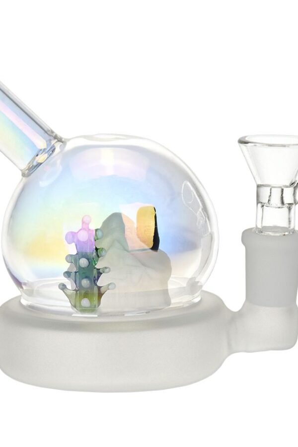 Christmas House Globe Glass Water Pipe - 3.75"" / 14mm F