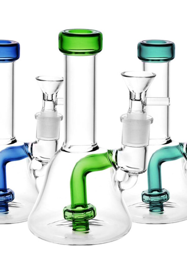 Clear As A Bell Mini Glass Water Pipe - 6""/14mm F/Colors Vary