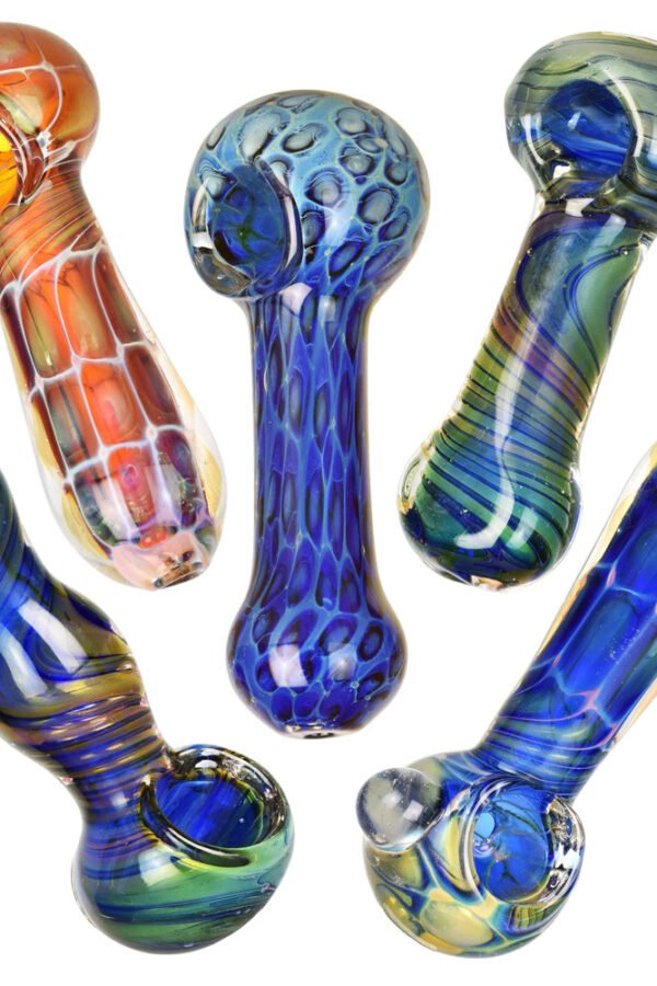 Color Work Spoon Pipe - 3.75-4""/Assorted - 20PC BUNDLE