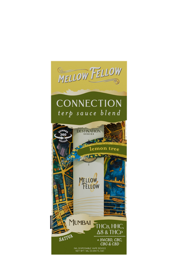 Connection Blend - Terp Sauce 1ml Disposable Spinner Vape - Lemon Tree (Sativa)