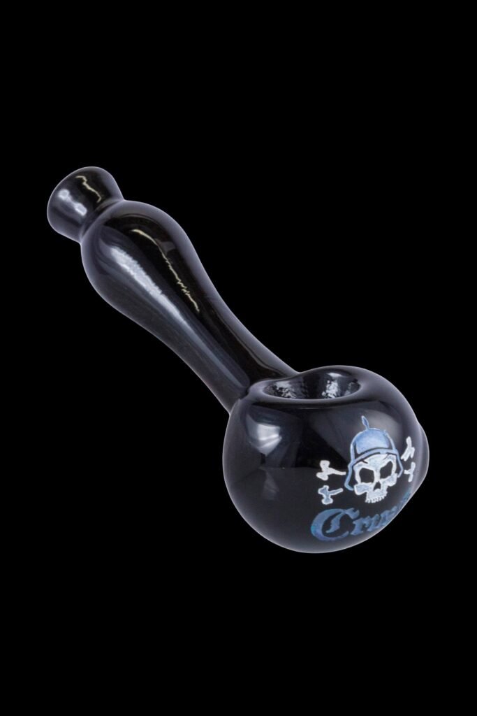 Crush Laser-Etched Hand Pipe w/ Skull Logo