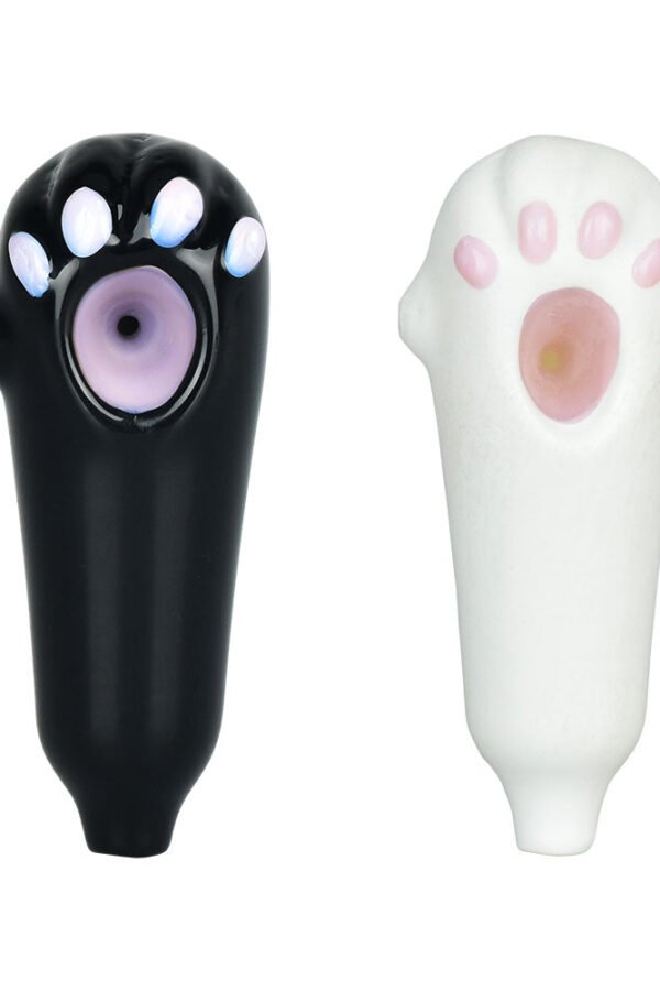 Cute Cat Paw Hand Pipe / 4"" / Colors Vary