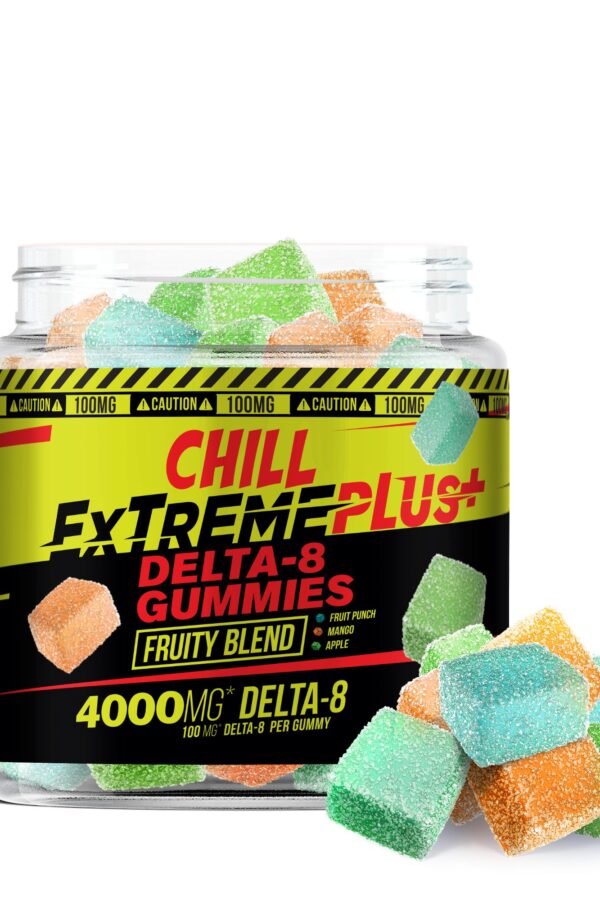 Delta 8 Fruity Blend Gummies - Chill Extreme - 4000mg