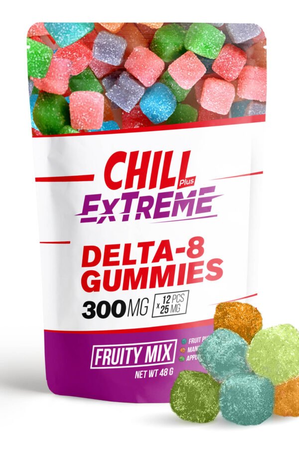 Delta 8 Fruity Mix Gummies - Chill Plus - 300mg
