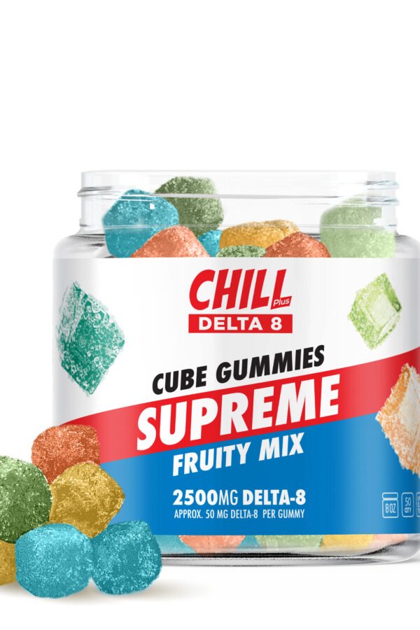 Delta 8 Fruity Mix Supreme Gummies - Chill Plus - 2500mg