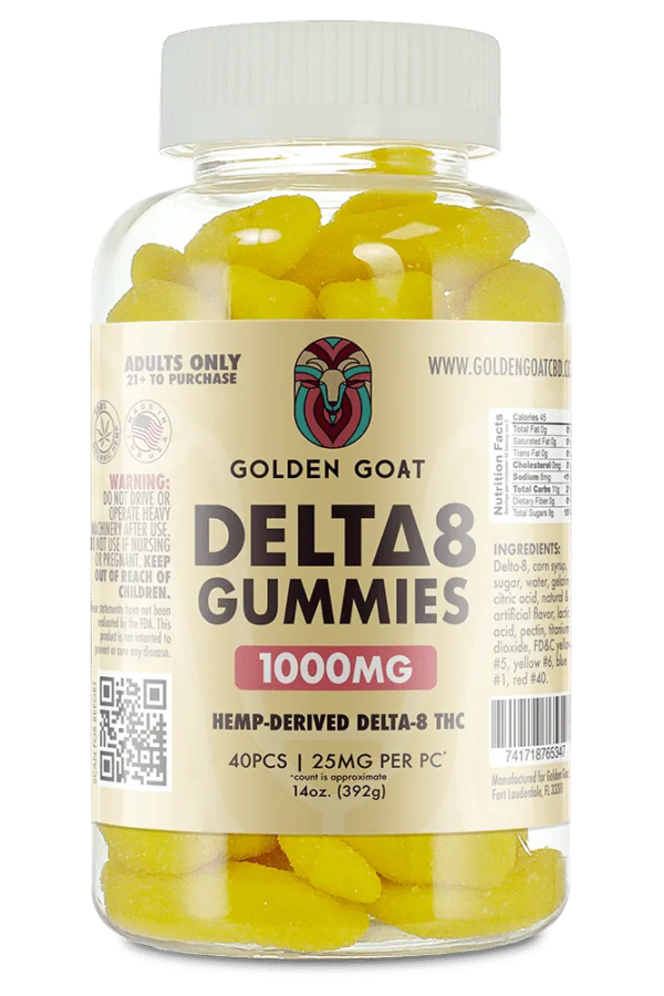 Delta 8 Gummies 1000mg - Banana