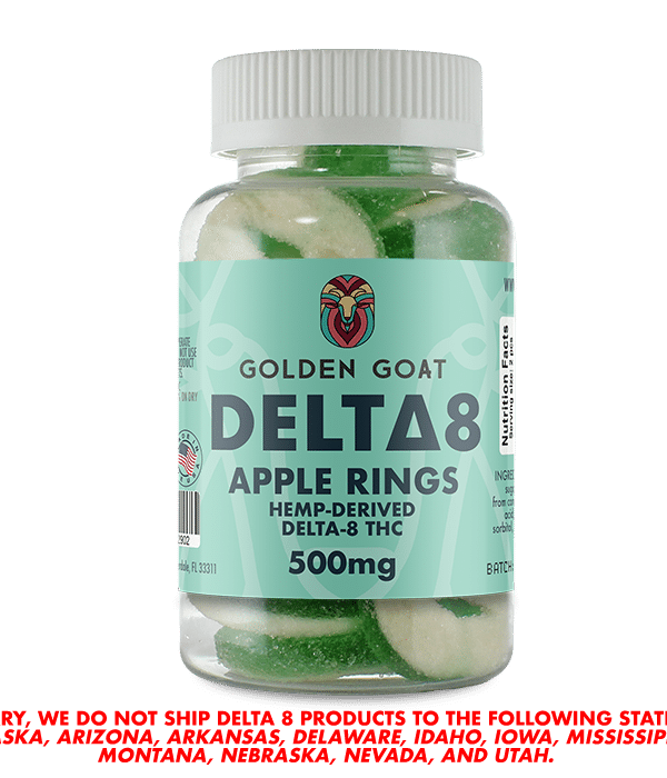 Delta 8 Gummies 500mg - Apple Rings