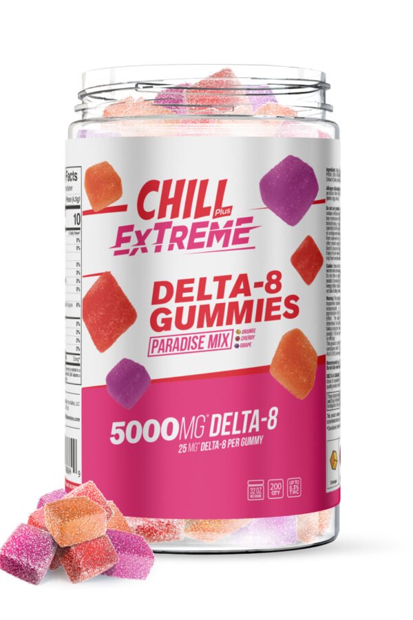 Delta 8 Paradise Mix Gummies - Chill Extreme - 5000X