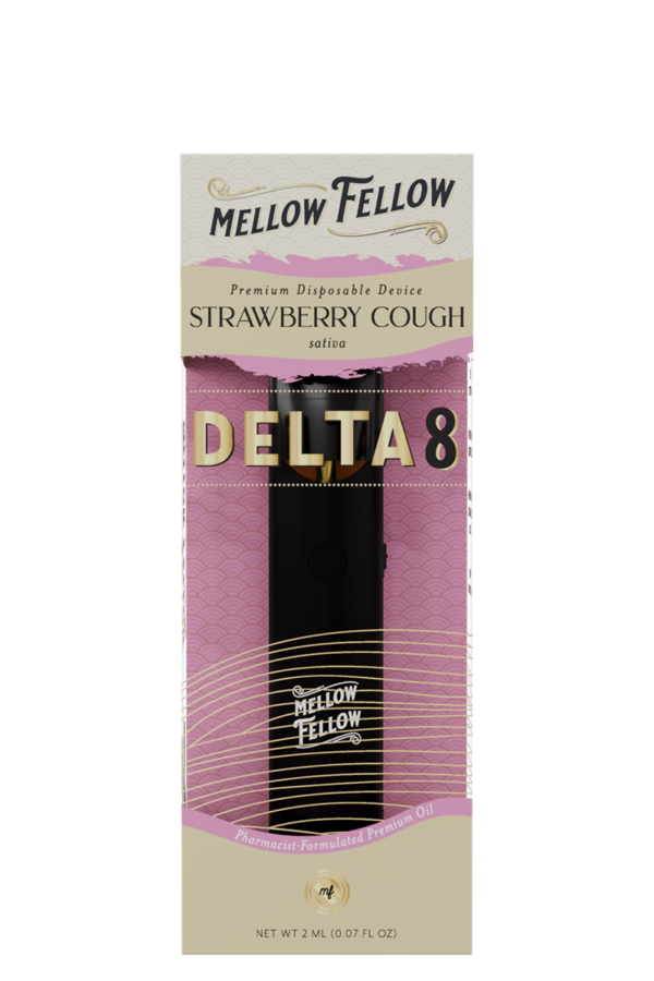 Delta 8 Premium 2ML Disposable Vape - Strawberry Cough (Sativa)