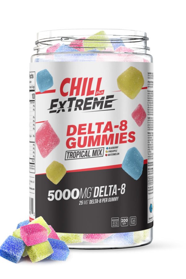 Delta 8 Tropical Mix Gummies - Chill Extreme - 5000X