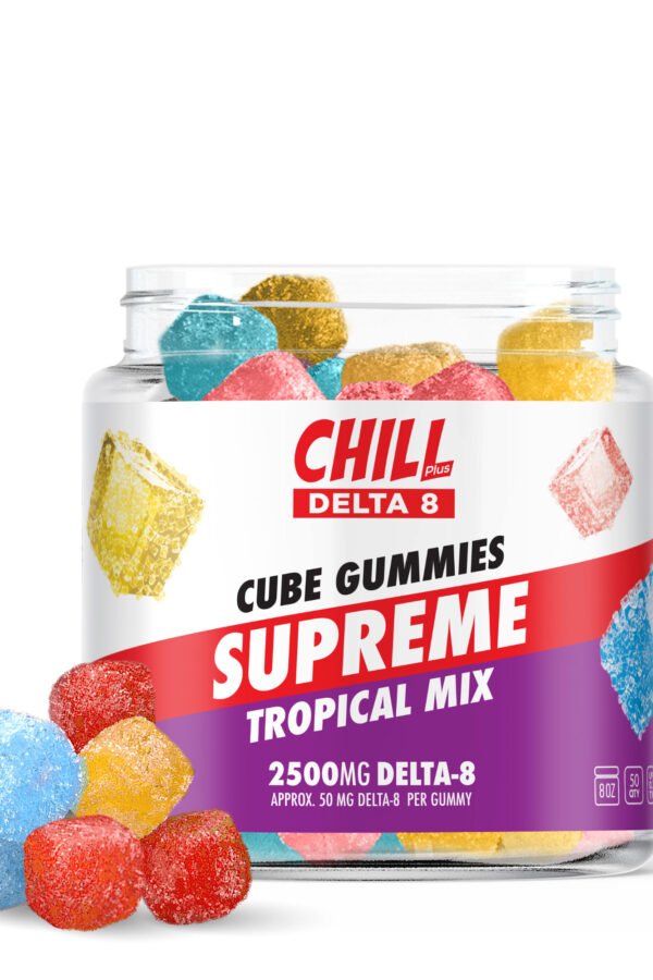 Delta 8 Tropical Mix Supreme Gummies - Chill Plus - 2500mg