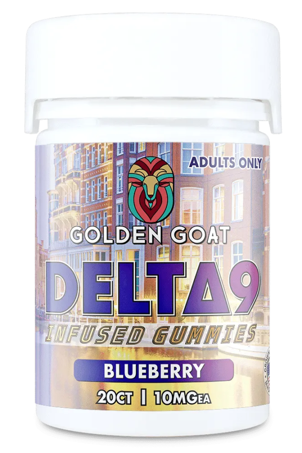 Delta 9 Infused Gummy Squares Blueberry