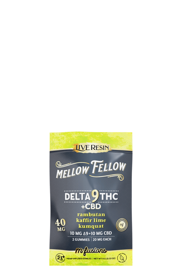 Delta 9 Live Resin Gummies 40mg 2 ct. - Rambutan Kaffir Lime Kumquat