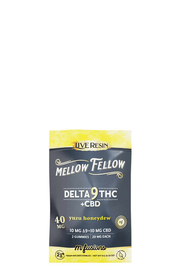 Delta 9 Live Resin Gummies 40mg 2 ct. - Yuzu Honeydew