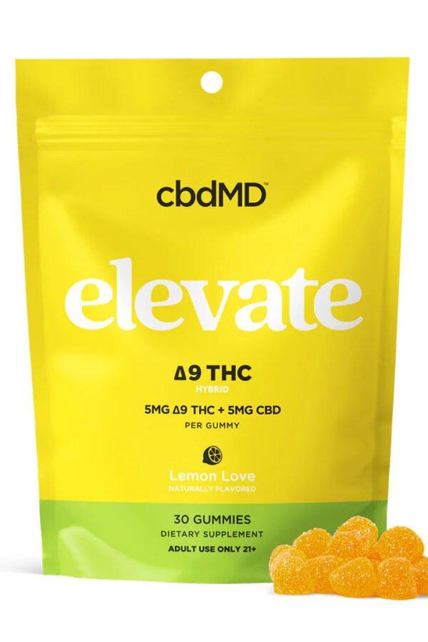 Delta 9 THC Elevate Gummies 100MG - Lemon Love