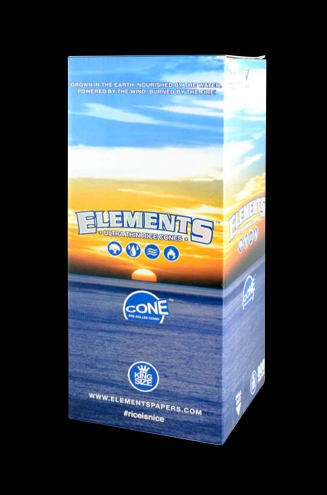 Elements Kingsize Rice Pre-Rolled Cones - Bulk 800 Pack