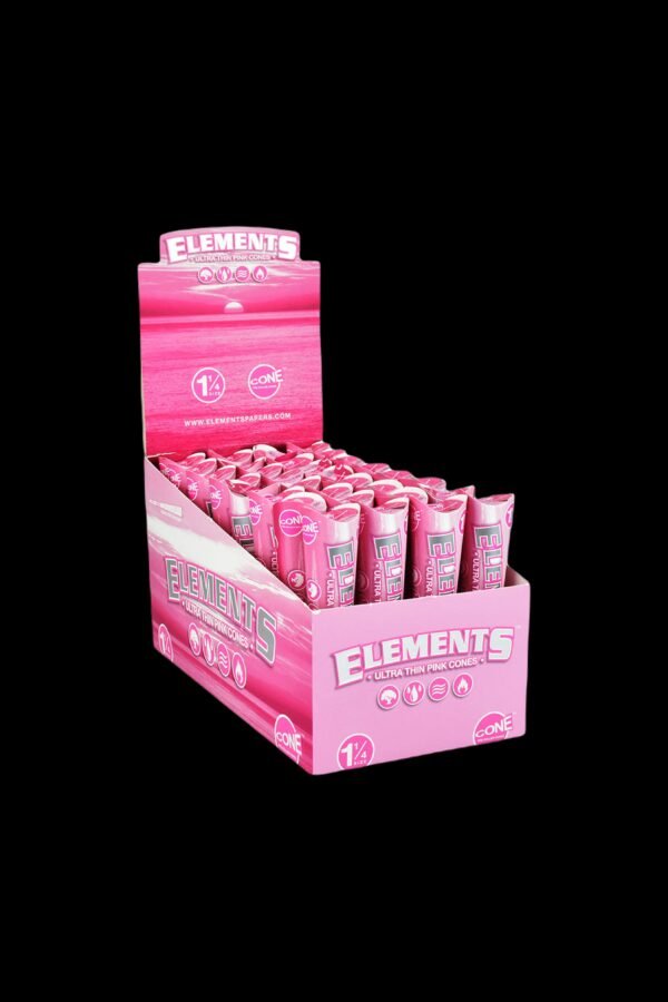 Elements Ultra Thin Pink Cones - 32 Pack