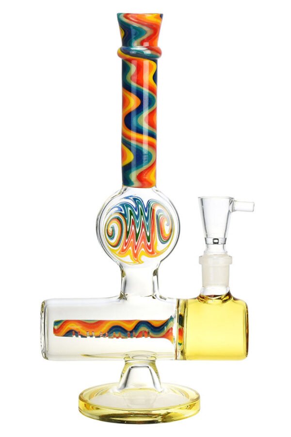 Endless Rainbow Inline Perc Water Pipe - 9"" / 14mm F