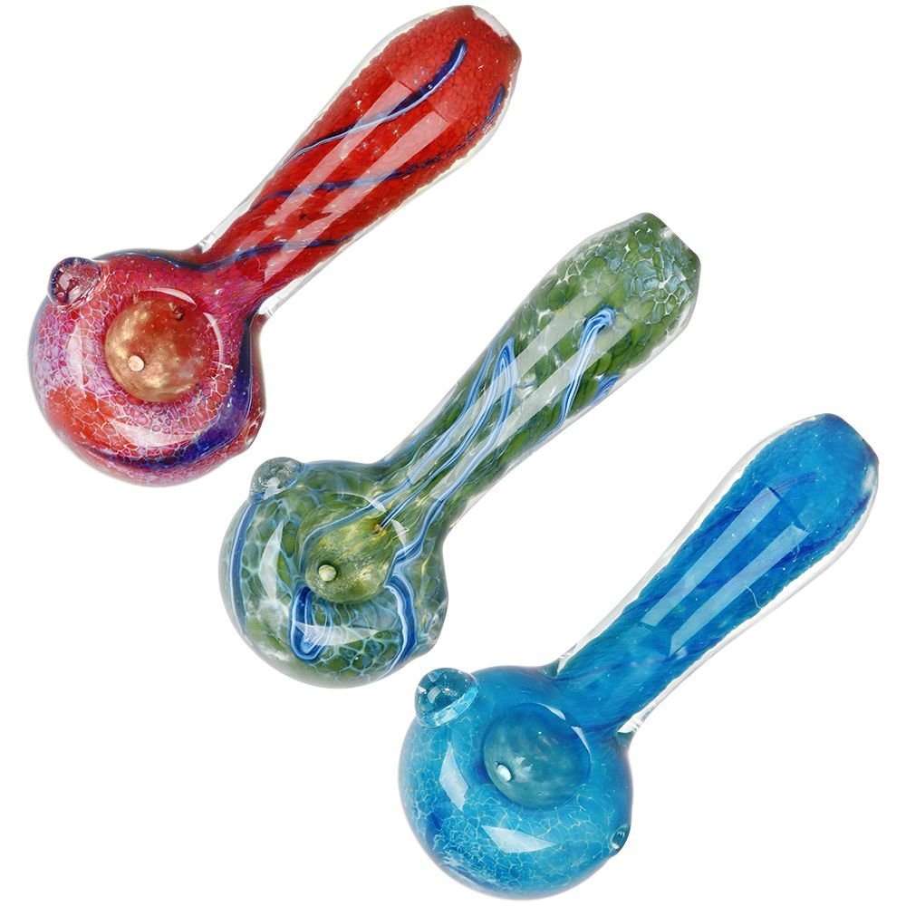 Ethereal Rivulet Spoon Pipe - 3.5"" / Colors Vary