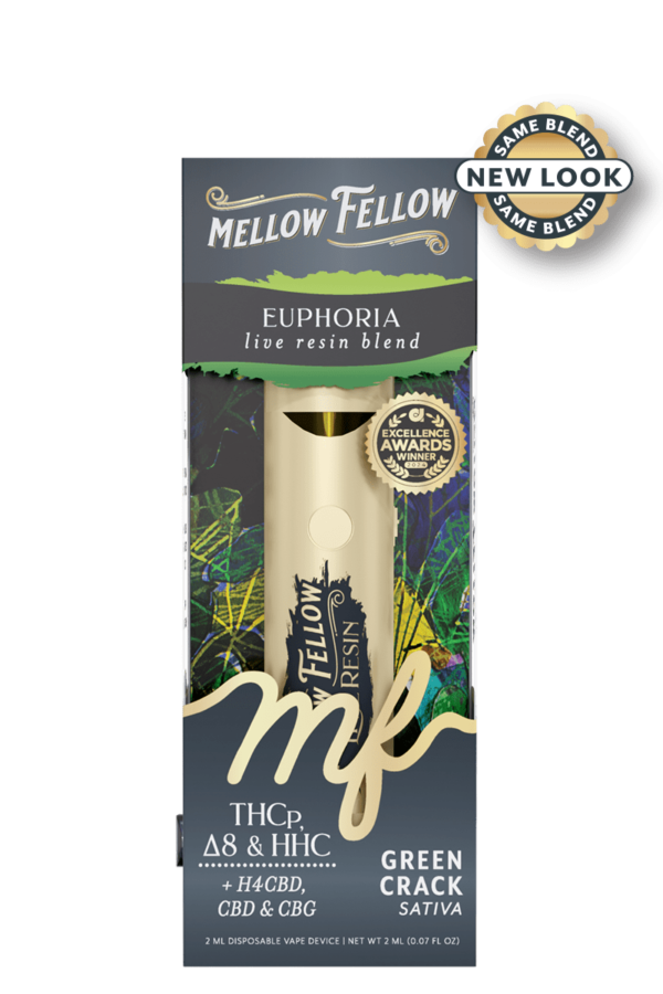 Euphoria Blend 2ml Live Resin Disposable Vape - Green Crack (Sativa)