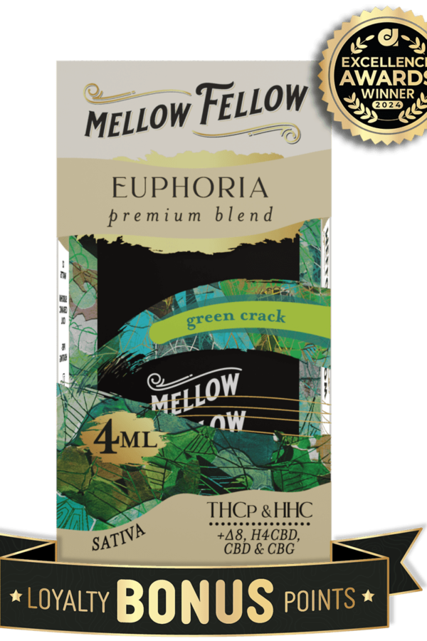 Euphoria Blend 4ML Disposable Vape - Green Crack (Sativa)