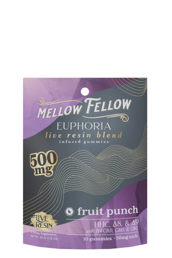 Euphoria Blend Live Resin M-Fusions Edibles Fruit Punch 500mg