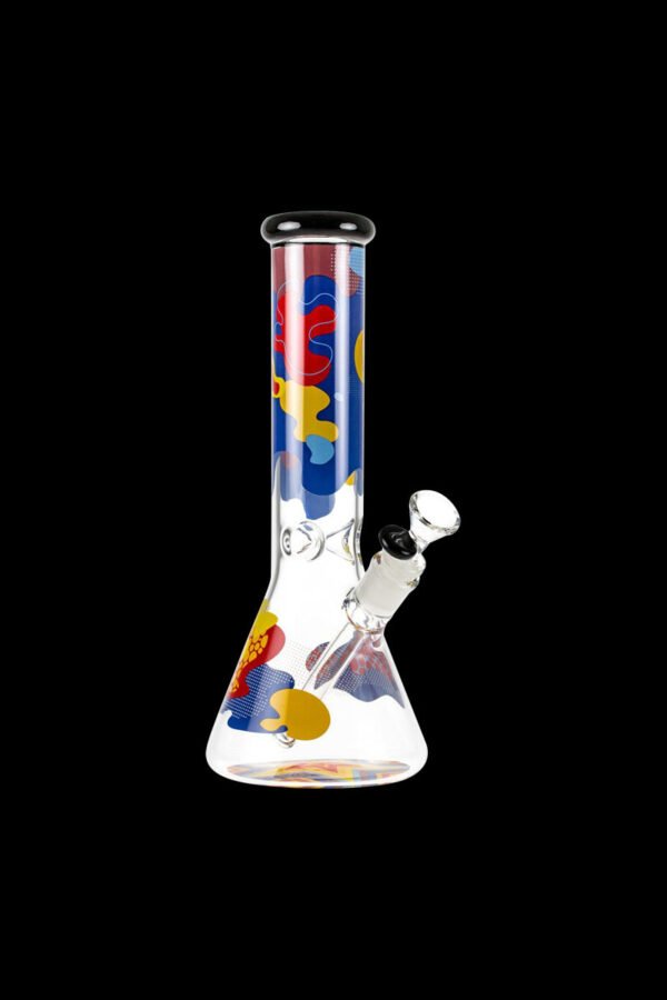 Famous Brandz ""Papaya"" Glass Beaker Ice Bong