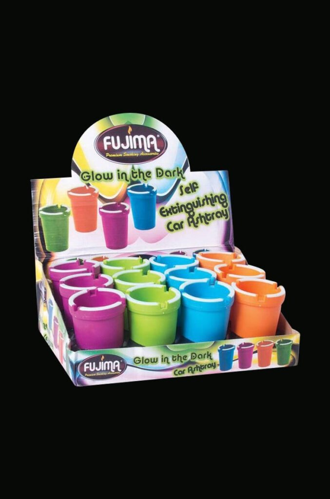 Fujima Glow Self Extinguish Ashtray - 12 Pack