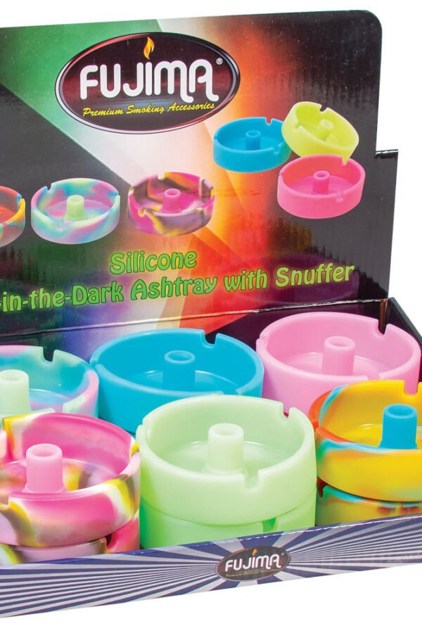 Fujima Glow Silicone Snuffer Ashtray - 3.5"" / 12pcs