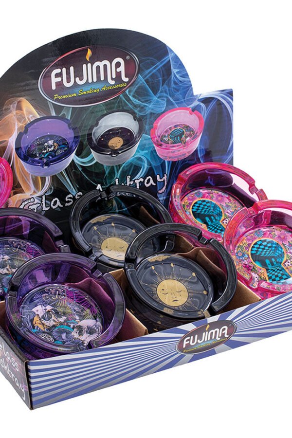 Fujima Psychic Depths Glass Ashtray - 3.5"" / 6pcs