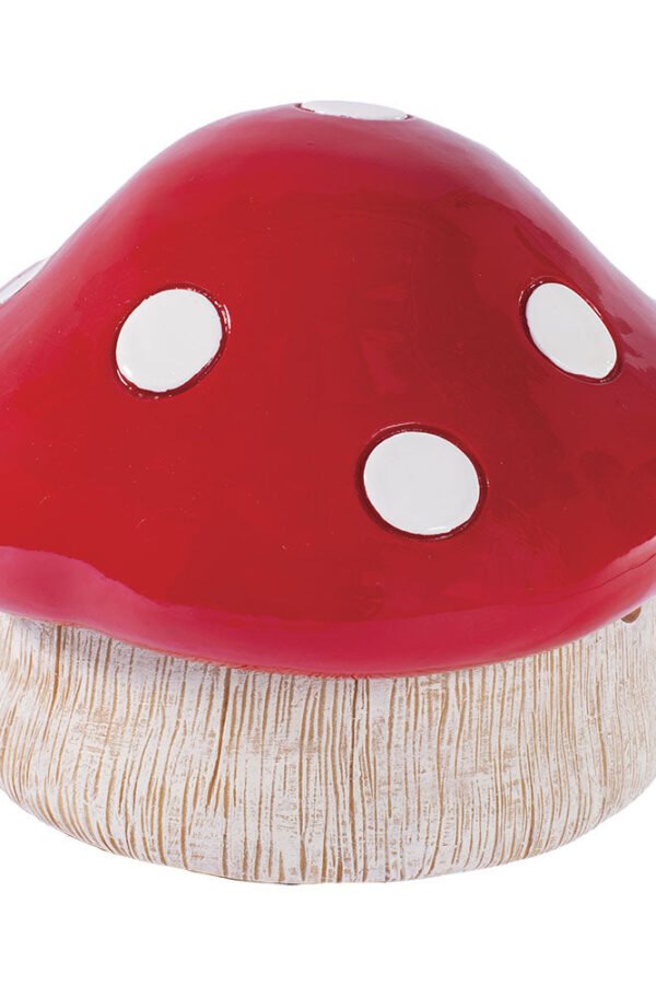 Fujima Red Mushroom Covered Ashtray - 4.75""