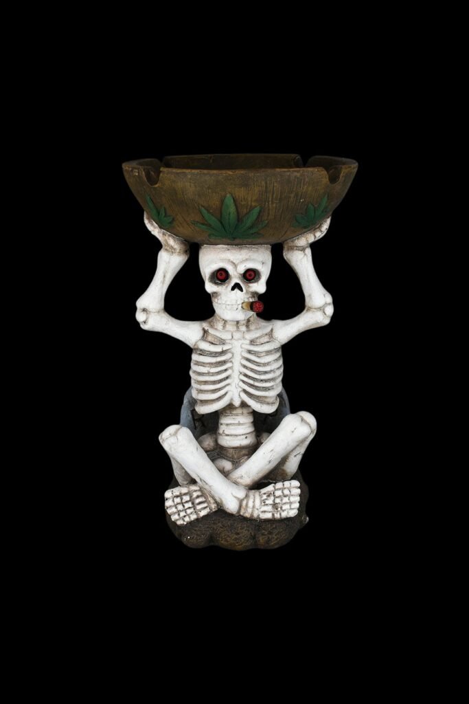 Fujima Sitting Skeleton Jumbo Ashtray