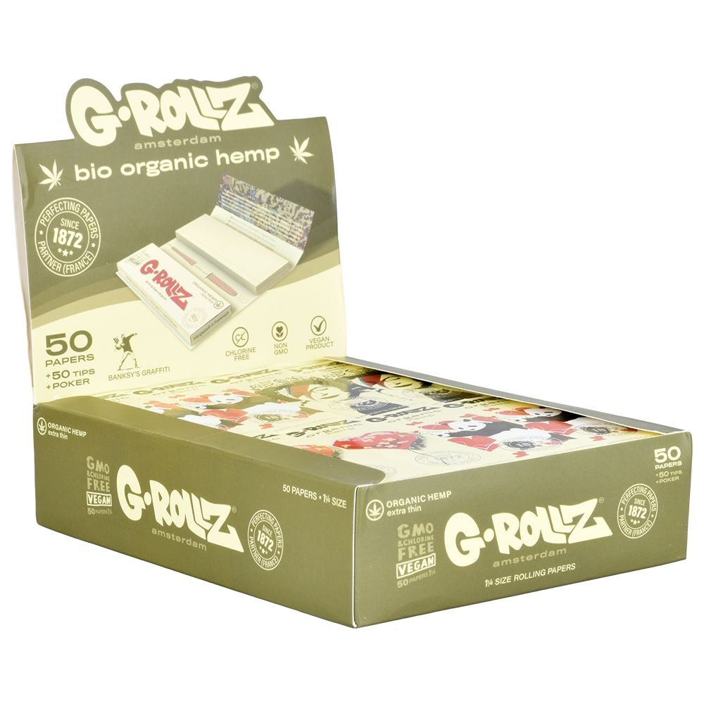 G-ROLLZ x Banksy's Graffiti Papers + Tips / 50pc / 1 1/4 / 24pk