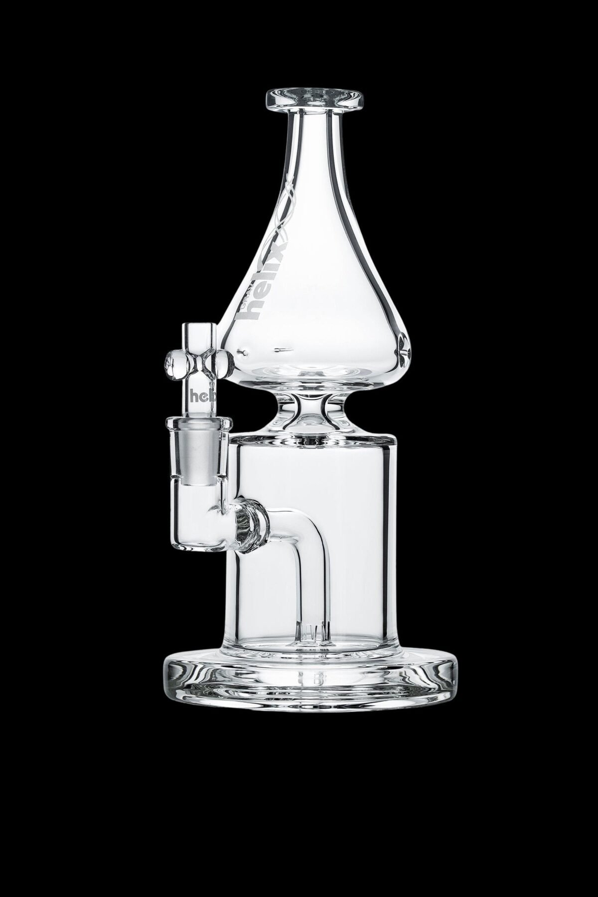 GRAV Helix Clear Straight Base w/ Fixed Downstem Water Pipe