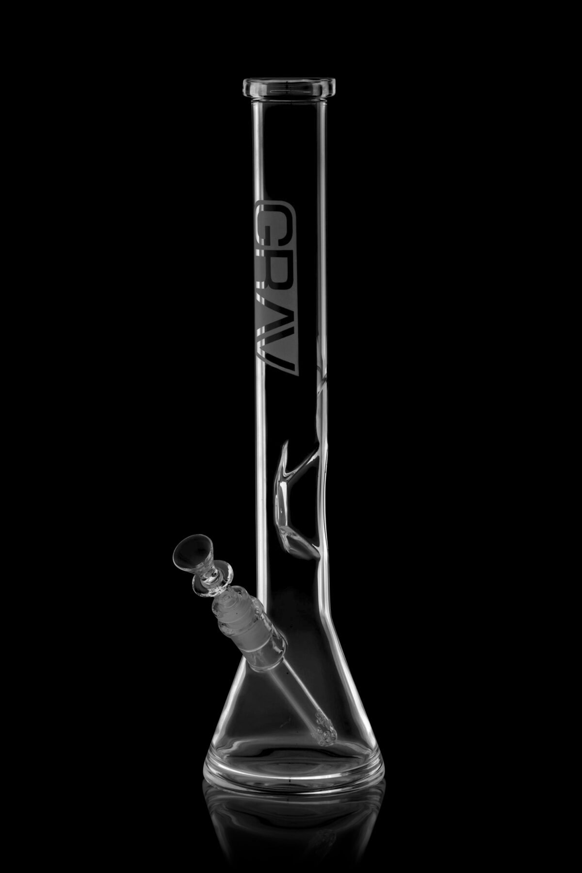 GRAV Large, Clear Beaker Base Water Pipe