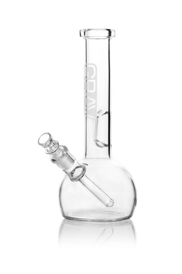 GRAV Small Clear Round Base Water Pipe