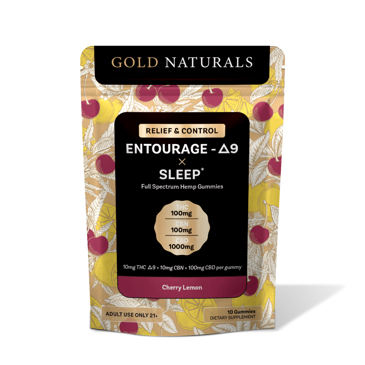 Gold Naturals Entourage 9 x Sleep Gummy