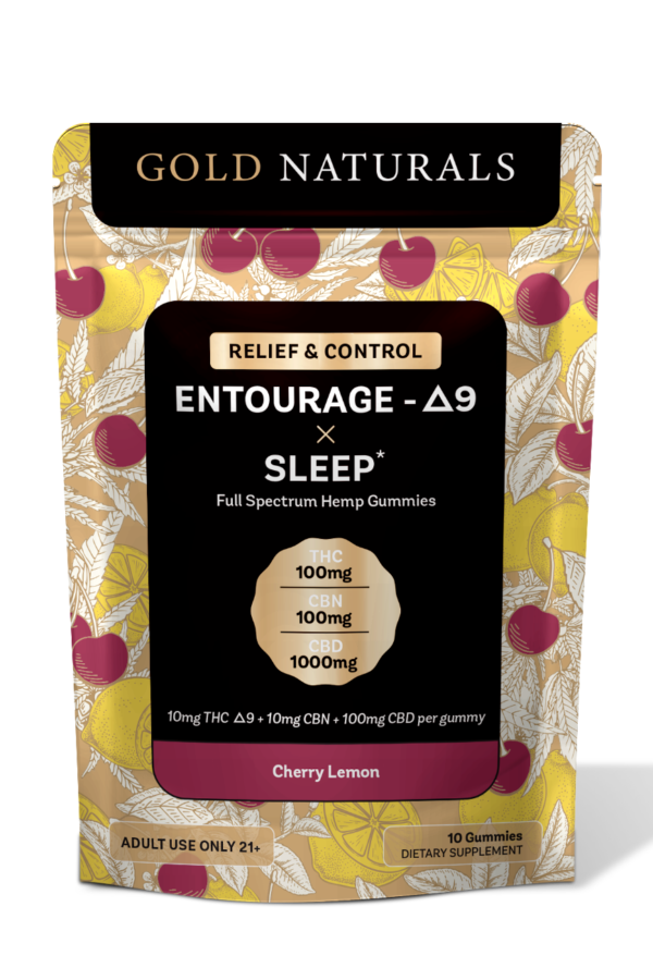 Gold Naturals Entourage 9 x Sleep Gummy