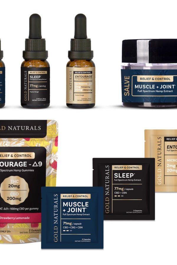 Gold Naturals Sample Kit- Family of Products