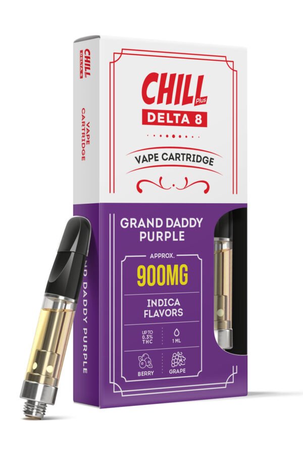 Grand Daddy Purple Delta 8 THC - Cart - 900mg - Chill