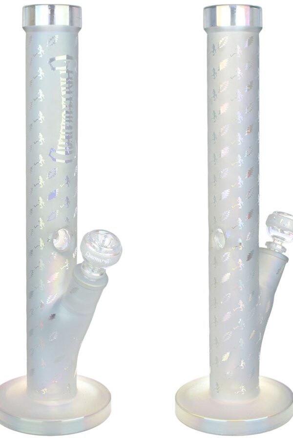 Grateful Dead x Pulsar Bolts And Skellies Straight Tube Water Pipe-15.5""/14mm F