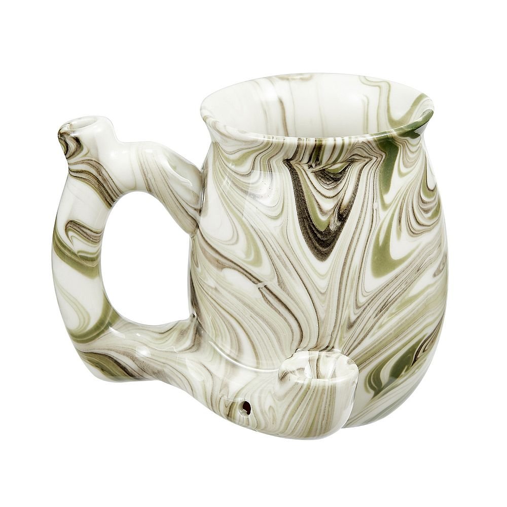 Green Marble roast & toast small mug