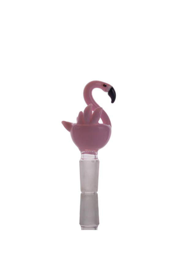 Heady Pink Flamingo Bowls 14mm Male Joint