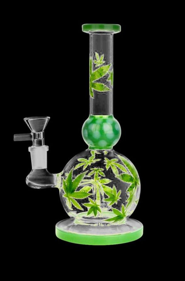 Hemp Leaf Ball Water Pipe